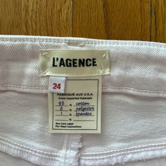 L’Agence sz 24 light pink distressed Jeans great pre owned condition - Picture 2 of 7